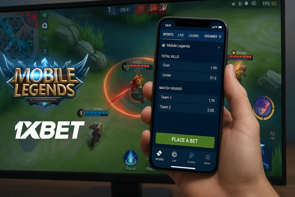 1xBet bet on Mobile Legends