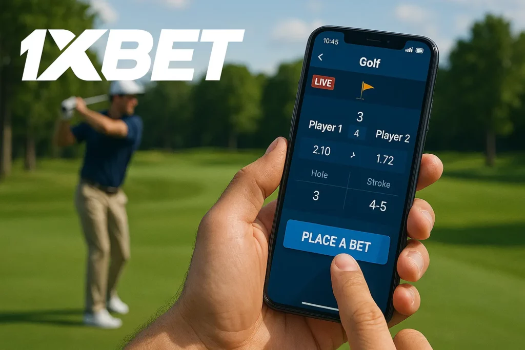 How to place a Golf Bet 1xBet Spain